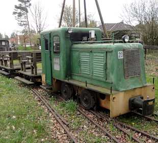 Grubenbahn für die Besucher