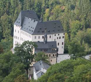 Schloß Burgk vom Saaleturm aus gesehen