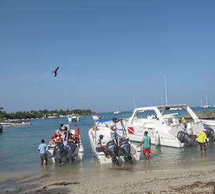 Tour mit Powerbooten