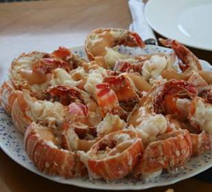 Traumhaftes Essen an Bord der Privatyacht