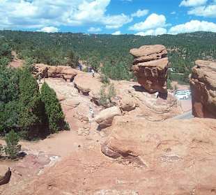 Ausblick von einem Felsen