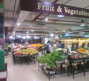 Obst-und Gemüseabteilung