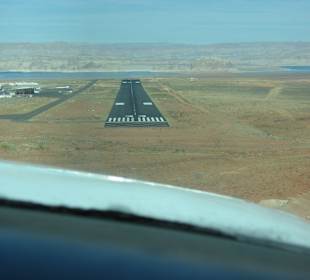 Kurz vor der Landung