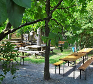 Impressionen aus dem Biergarten Obere Mühle 