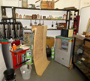 Blick in einer Malerwerkstatt