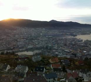 Bergen dall'alto