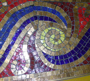 Teile eines Fußbodens