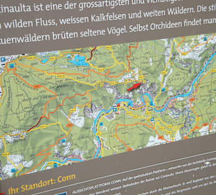 Beschreibung bei der Aussichtsplattform