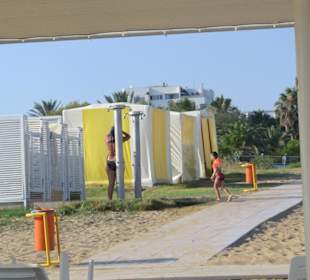 Duschen am Strand 