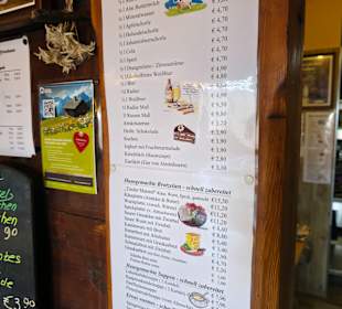 Die aktuelle Speisekarte