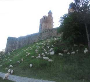 Vor dem steilen Aufstieg