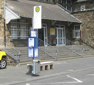 Bushalt für einen Lienienbus