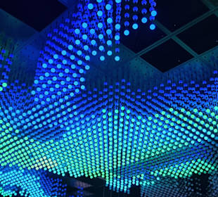 Europa mit Lämpchen