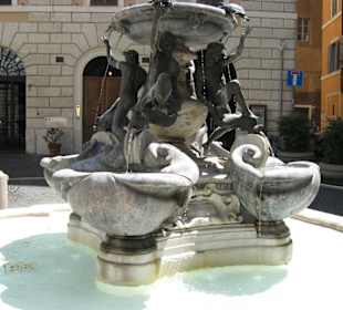 Fontanna z żółwiami