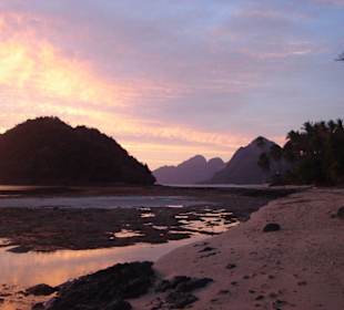 Abendstimmung südlich von El Nido