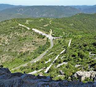 Blick von der Burg Quéribus