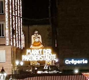 Gut sichtbar Stand der Partnerstädte