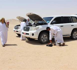 Vorbereitung der Jeeps