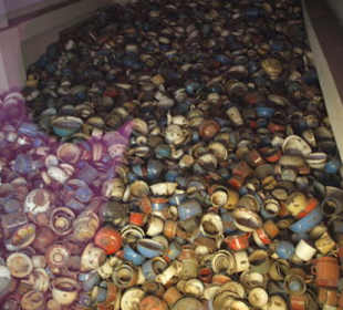 Geschirr der Deportierten - ein kleiner Teil davon