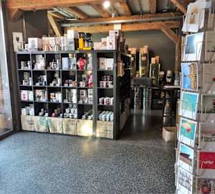 Auswahl im Shop des Kaffeemuseum-Burg