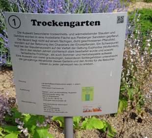 Beschreibung der jeweiligen Gartenareale