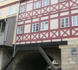Blick zur Krämerbrücke von Erfurt