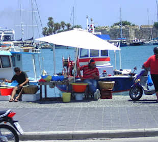 Hafen von Kos im Stadtzentrum 