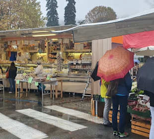 Gut besucht der Markt