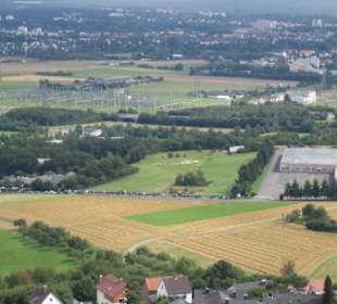Die schöne Aussicht vom Turm aus.