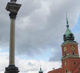 Sigismundsäule mit Schlossplatz und Königsschloss