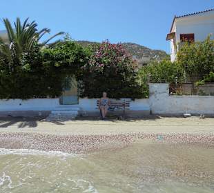 Strand vom Meer aus