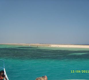 Badeinsel bei Schnorcheltour