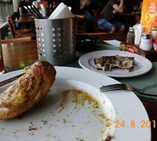 Brathähnchen war total lecker