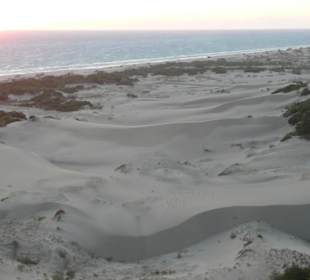 Blick hinab zum Strand