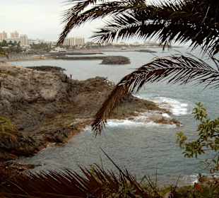 Blick von der Promenade auf die Strände
