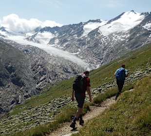 Aufstieg zum Ramolhaus bei Obergurgl