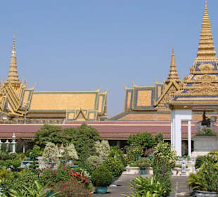 Blick auf den Königspalast in Phnom Penh