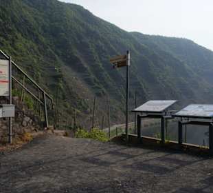 Der Einstieg in den Klettersteig in Bremm!