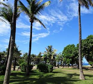Der Park am Strand von Saint-Pierre