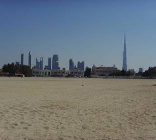 Skyline vom Open Beach aus gesehen