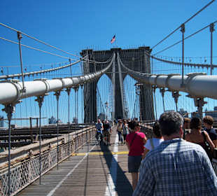Auf der Brooklyn Bridge
