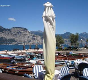 Strandpromenade in Brenzone: Magugnano