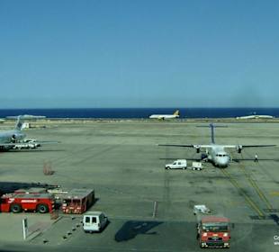 Blick aus dem Flughafen Fuerteventura