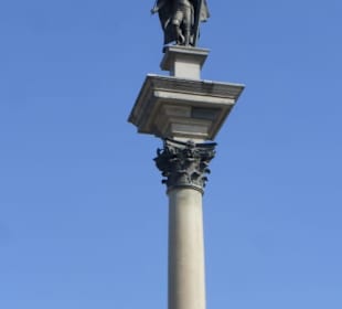 Die heutige, dritte Sigismundsäule am Schlossplatz