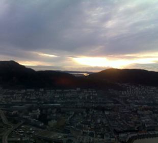 Bergen dall'alto