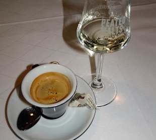 Zum Abschluss: Espresso und Grappa