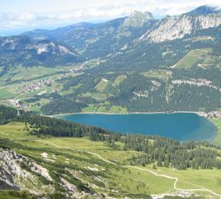 Haldensee von der Krinnenspitze aus