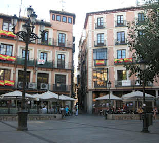 Plaza de Zocodover en el Centro de Toledo