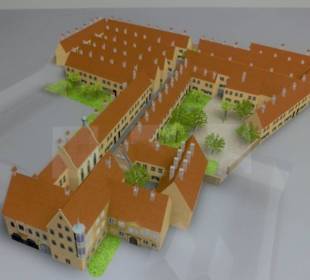 Fuggerei Augsburg,Modell.