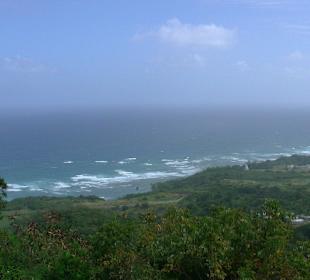 Blick auf die Ostküste von Barbados